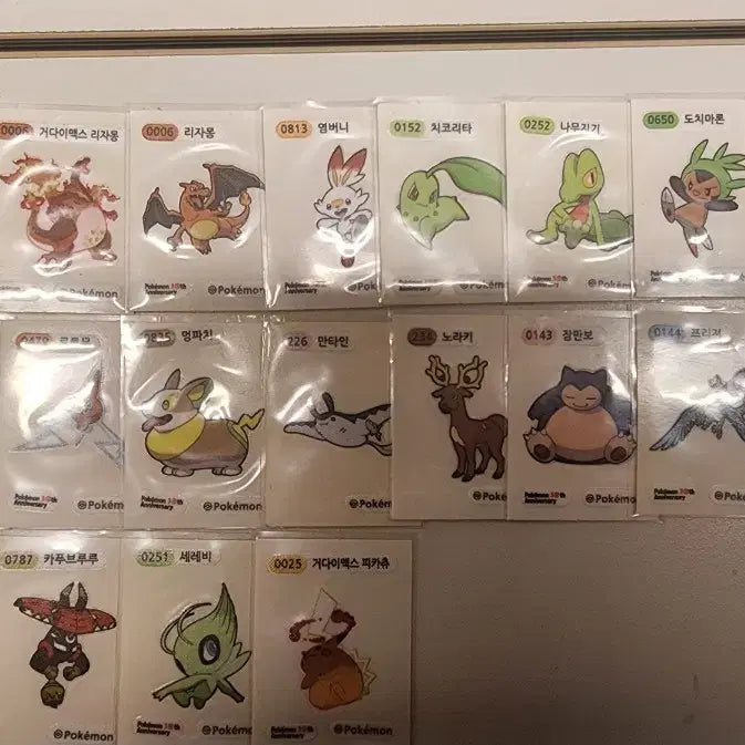 [BUNJANG] Pokemon Sticker Set / 포켓몬 띠부씰5세트