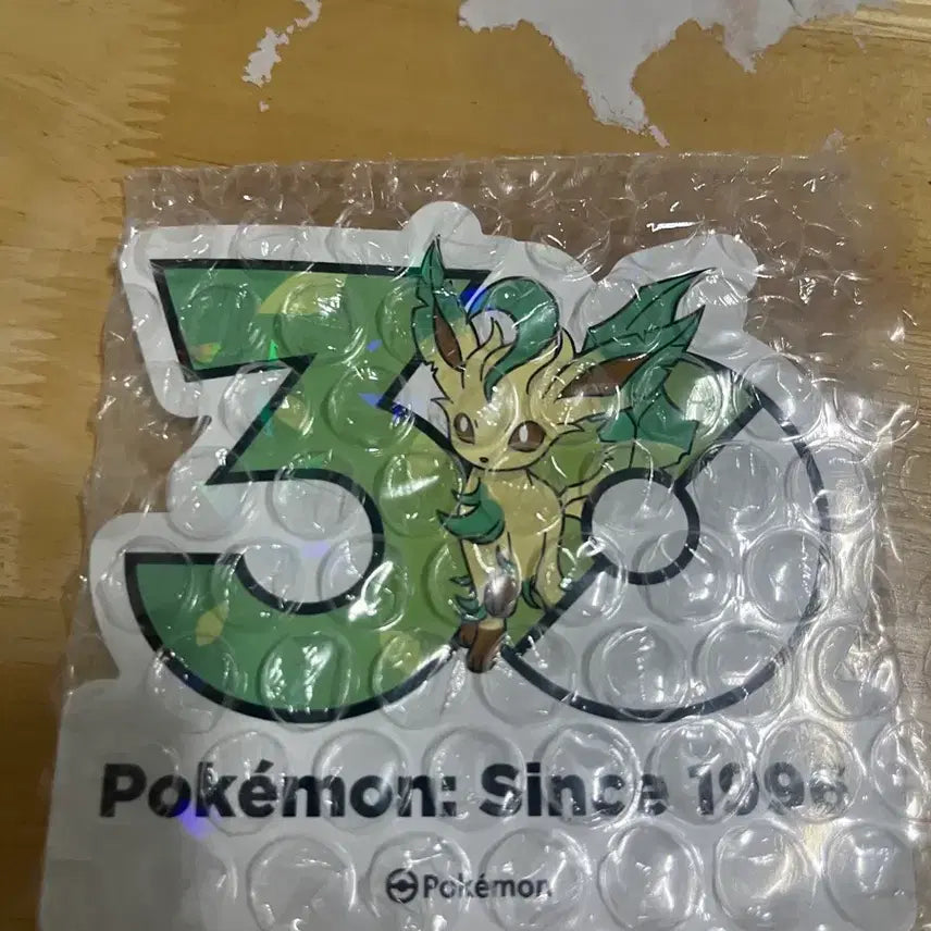 [BUNJANG] Pokemon 30th Anniversary Leafeon Sticker / 포켓몬 30주년 기념 스티커 리피아