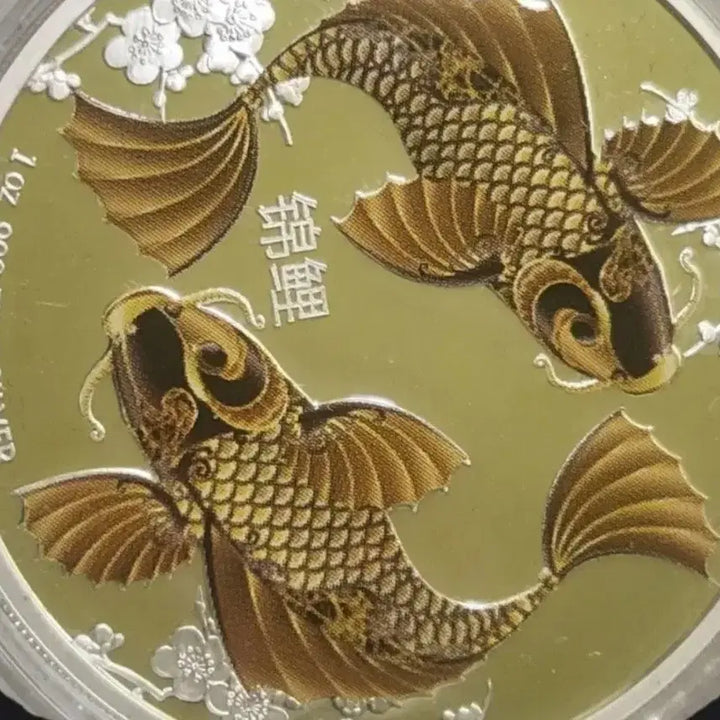 [BUNJANG] 2012 New Zealand Koi Fish Silver Coin / 2012 뉴질랜드 부와 행운의 상징 비단잉어 은화