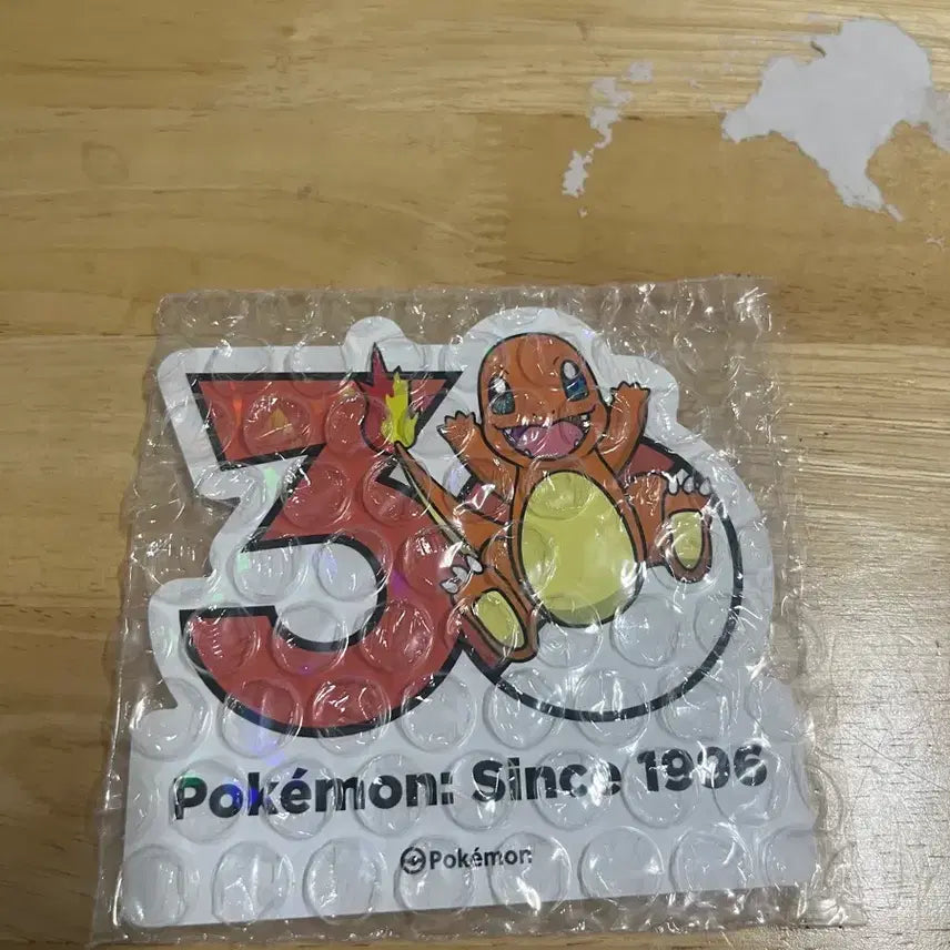 [BUNJANG] Pokemon 30th Anniversary Charmander Sticker / 포켓몬 30주년 기념 스티커 파이리