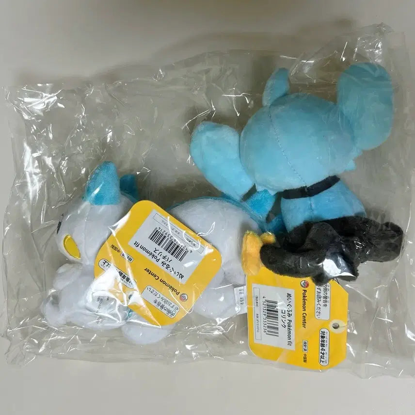 [BUNJANG] Pokemon Fit Dolls - Glaceon &amp; Pachirisu Bundle Set / 포켓몬 fit 인형 꼬링크, 파치리스 일괄