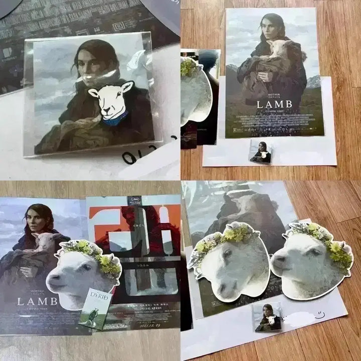 [BUNJANG] LAMB Artist Badge Poster Package A24 / 영화 램 아티스트 뱃지 포스터 패키지 아다 전단지 딴짓 A24 LAMB