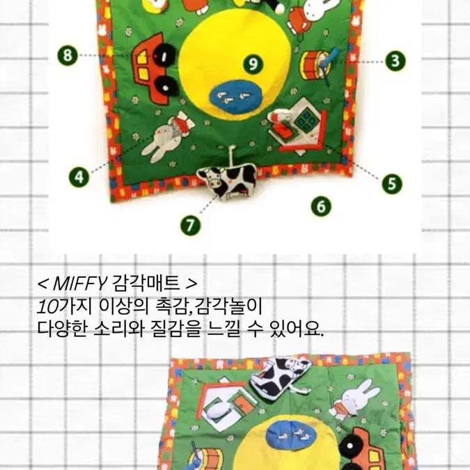 [BUNJANG] Miffy Classic Sensory Play Mat - New / 고전) 미피 감각매트 촉감놀이 새상품
