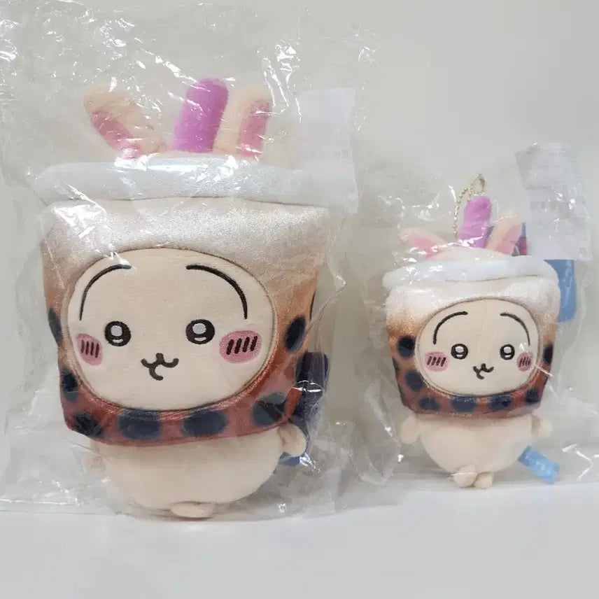 [BUNJANG] Chiikawa Taiwan Bubble Tea Usagi Mascot Plush Doll Set (Sealed) / 치이카와 대만 버블티 우사기 마스코트 누이 미개봉 일괄