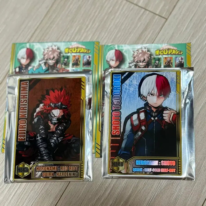[BUNJANG] My Hero Academia Status Card Shoto &amp; Kirishima Bundle Set / (일괄) 나히아 스테이터스카드 점프샵 쇼토, 키리시마 판매