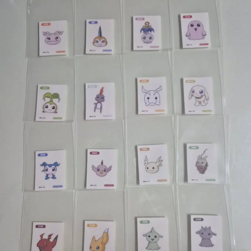 [BUNJANG] Digimon Gather Festa Pop-up Sticker Full Set Bundle / 디지몬 다모여 페스타 팝업 띠부씰 전종 일괄