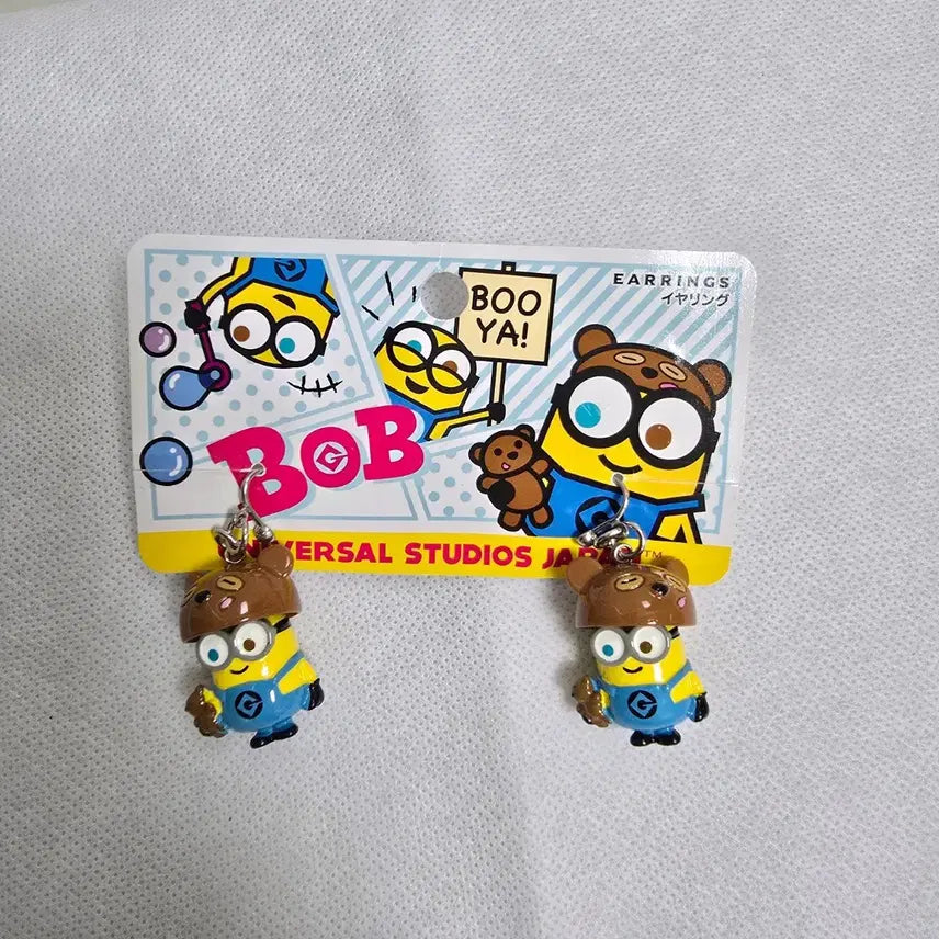 [BUNJANG] Universal Studios Minions Bob Earring Figure / 유니버셜 스튜디오 미니언즈 밥 귀찌 피규어