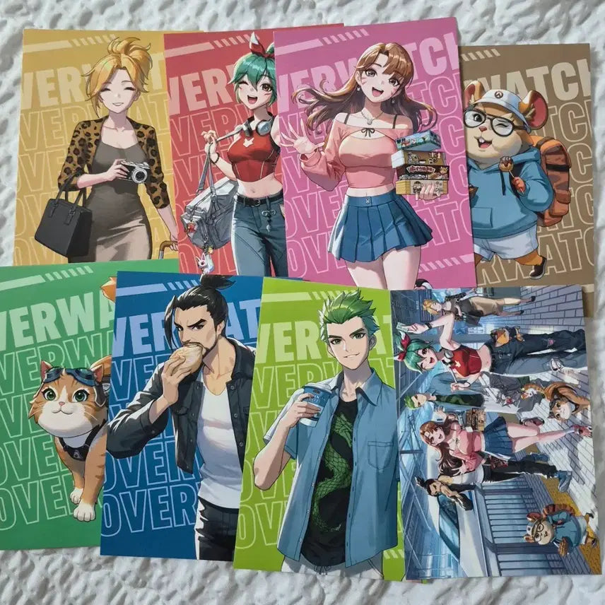 [BUNJANG] Overwatch Japan Collaboration Postcard Set / 오버워치 일본 콜라보 포스트카드 8종 일괄 팝니다!