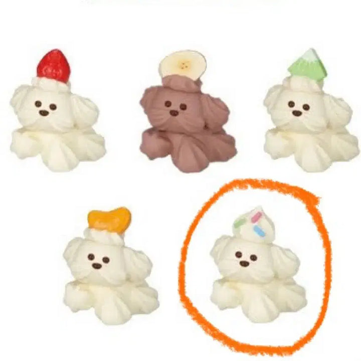[BUNJANG] Whipped Cream Puppy Gacha Set 1 &amp; 2 (Sealed) / (미개봉) 2종일괄 휘핑크림 강아지 가챠 1탄+2탄