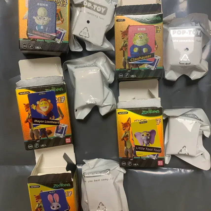 [BUNJANG] Zootopia Figure Set (7 Types, Includes Nick &amp; Judy) / 닉 &amp; 주디 포함 주토피아 피규어 7종