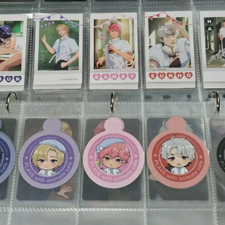 [BUNJANG] PLAVE Animate Polaroid Style Photocard Bundle Set / 플레이브 애니메이트 체키풍 포카, 스트로우픽, 가족포카 일괄