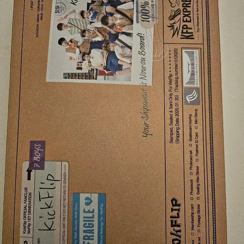[BUNJANG] Kickflip 1st Membership Kit Unsealed / 킥플립 1기 멤버십 키트 개봉