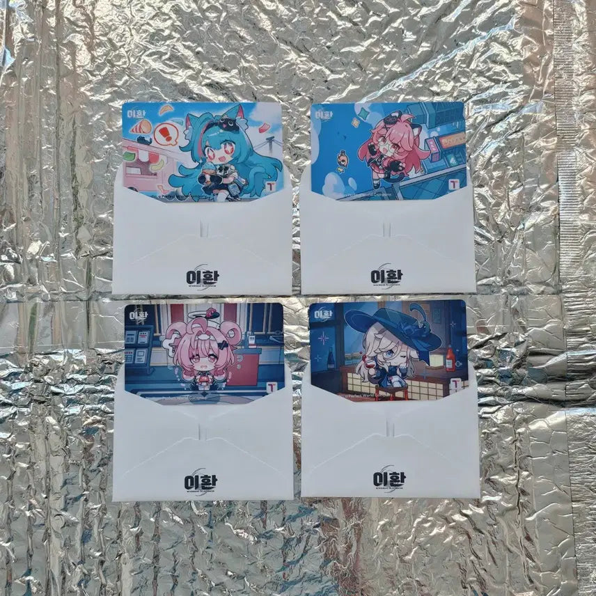 [BUNJANG] NTHYPON Mint, Nanari, Cheese, Guwon Tmoney Card Set / 민트+나나리+치즈+구원 티머니카드 4종 전종세트 양도드립니다. 이환 NTE
