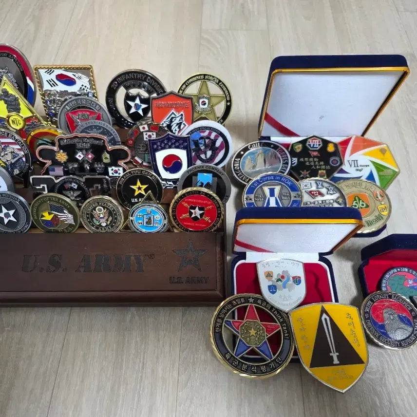 [BUNJANG] US Army Unit Coin with Stand / 한미부대코인(거치대 포함)