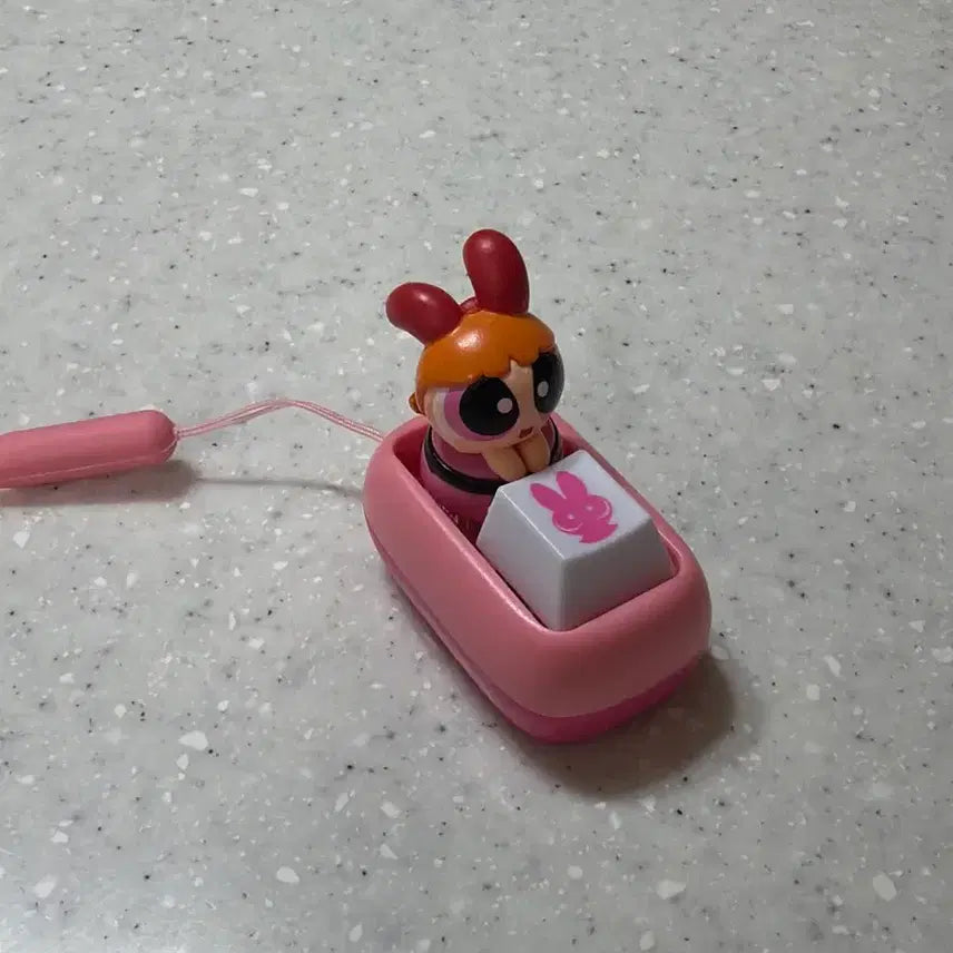 [BUNJANG] Powerpuff Girls Sitting Blossom Keycap / 파워퍼프걸 키캡 (앉은 블로썸)