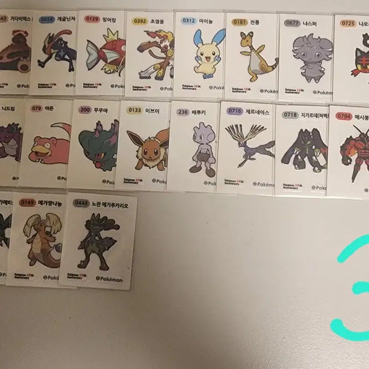 [BUNJANG] Pokemon Stickers 5 Sets Bundle / 포켓몬 띠부씰 5세트