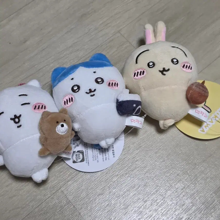 [BUNJANG] Cheeky Animals Stress Ball Keychain Plush Set / 먼작귀 스트레스볼 키링 인형 치이카와 하치와레 우사기 일괄