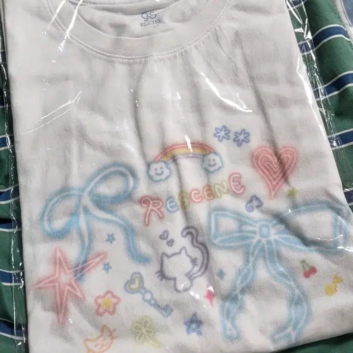 [BUNJANG] RESCENE Pop-up Drawing T-Shirt / 리센느 굿즈 팝업 드로잉티셔츠
