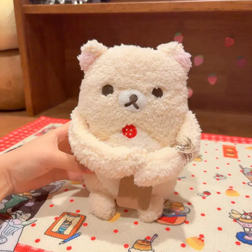 [BUNJANG] San-X Classic Korilakkuma Fluffy Hugging Plush / 고전 산엑스 코리락쿠마 복실 안아 인형