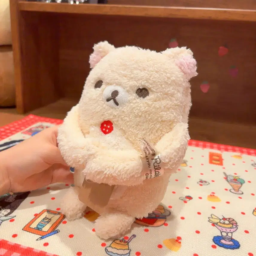 [BUNJANG] San-X Classic Korilakkuma Fluffy Hugging Plush / 고전 산엑스 코리락쿠마 복실 안아 인형