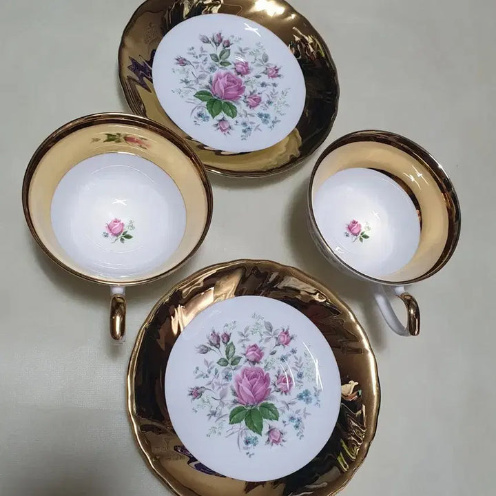 [BUNJANG] Haengnam Porcelain Antique Tea Cup Set for 2 / 앤틱 찻잔 세트 2인조(행남자기)