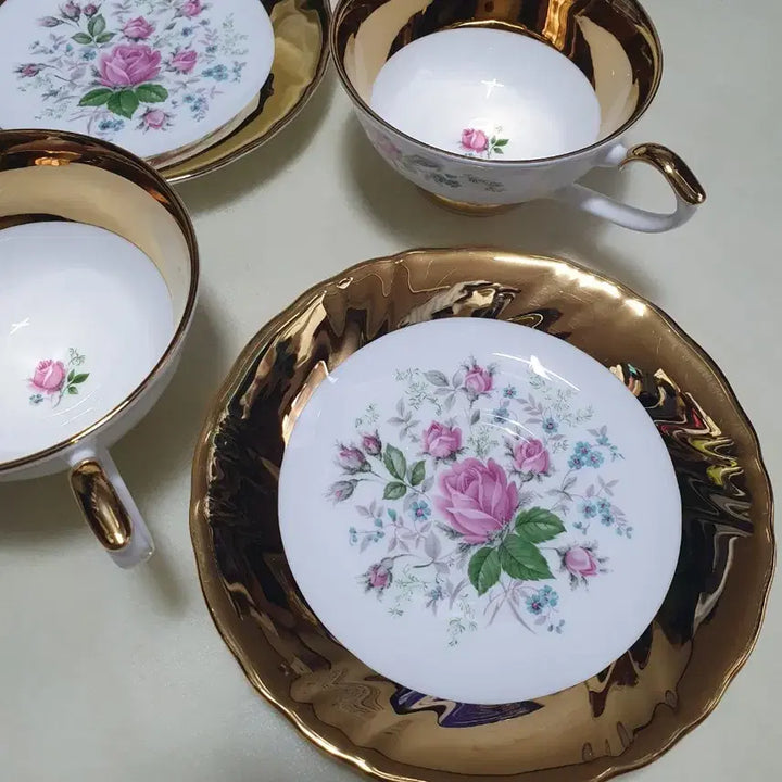 [BUNJANG] Haengnam Porcelain Antique Tea Cup Set for 2 / 앤틱 찻잔 세트 2인조(행남자기)
