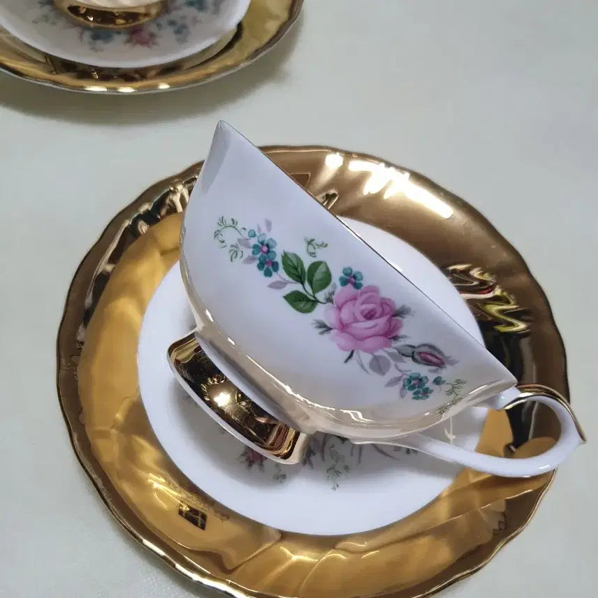 [BUNJANG] Haengnam Porcelain Antique Tea Cup Set for 2 / 앤틱 찻잔 세트 2인조(행남자기)