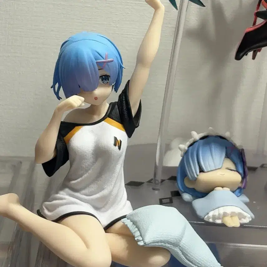 [BUNJANG] Re:Zero Coreful Stretching Roomwear Rem Figure / 리제로 Coreful 코어풀 기지개 룸웨어 렘 피규어 스바루 티셔츠