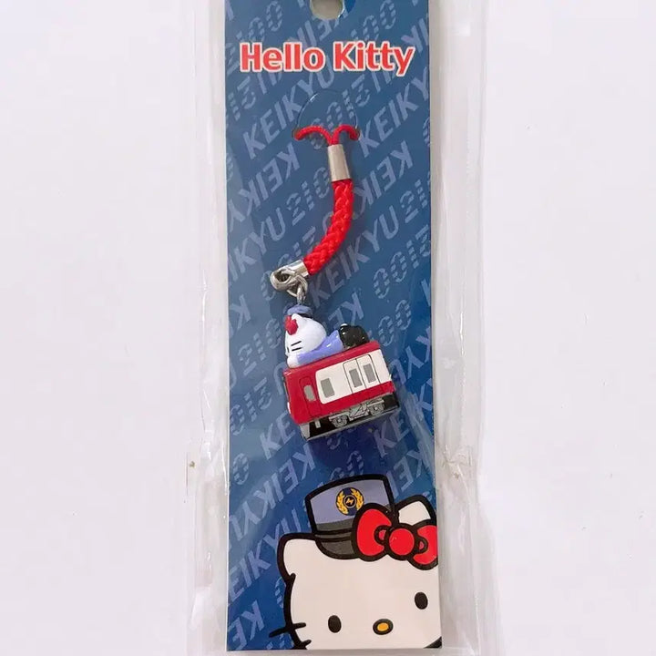 [BUNJANG] Hello Kitty &amp; Keikyu Train Strap Keychain / 키티 스트랩 기차