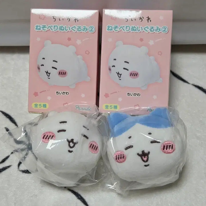 [BUNJANG] Chiikawa Neso Berry Chiikawa &amp; Hachiware Plush Set / 치이카와 네소베리 치이카와&amp;하치와레 새상품
