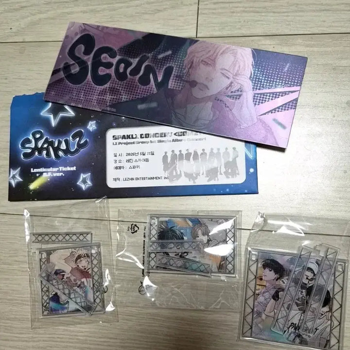 [BUNJANG] Sparkles Backlight Han Seoin Ticket &amp; Stage Mini Acrylic Stand Bundle Set / 스파클즈 백라이트 한서인 티켓 및 스테이지 미니 아크릴스탠드 일괄 원가양도