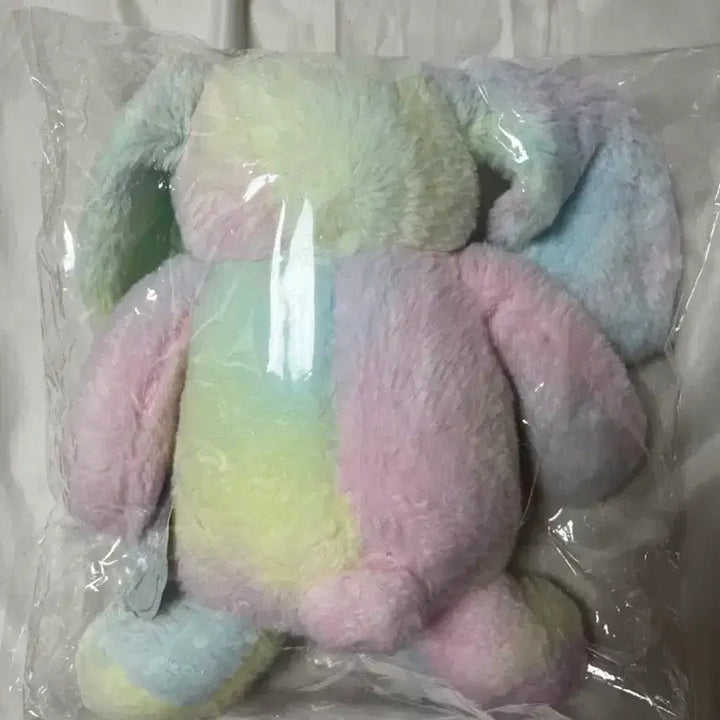 [BUNJANG] Rainbow Rabbit Plush / 레인보우 토끼인형