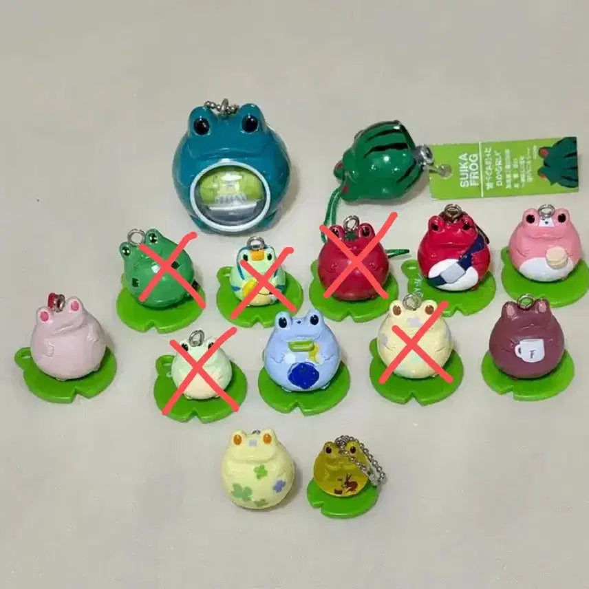 [BUNJANG] Retro Frog Style Leaf Keychain Collection / 고전 프로그 스타일 잎사귀 키링 모음