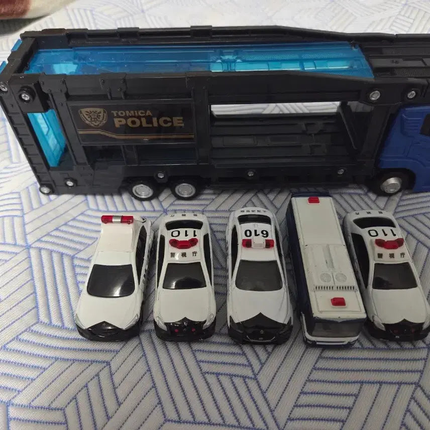 [BUNJANG] Tomica Police Car Set Bundle / 다이캐스트 토미카 경찰세트 5대, 경찰차 리어카 일괄