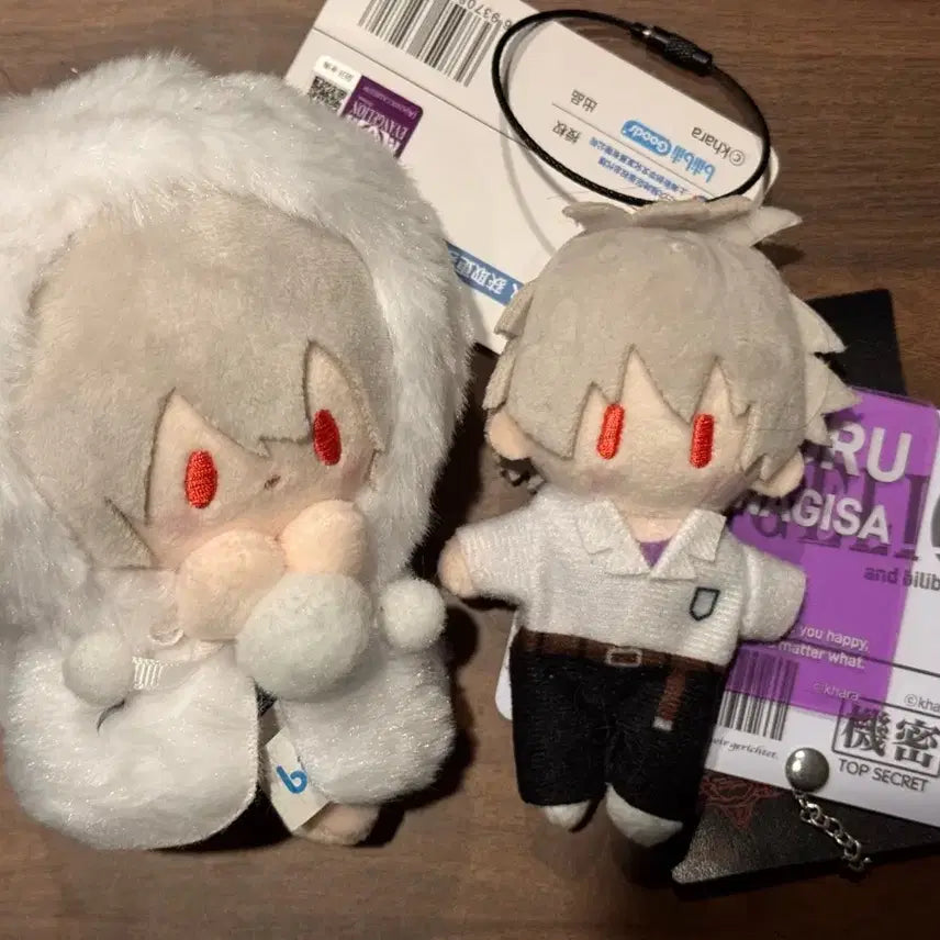 [BUNJANG] Evangelion Kaworu Figure Set (Winter + Finger) / 에반게리온 카오루 빌리빌리 겨울+손가락 인형 세트