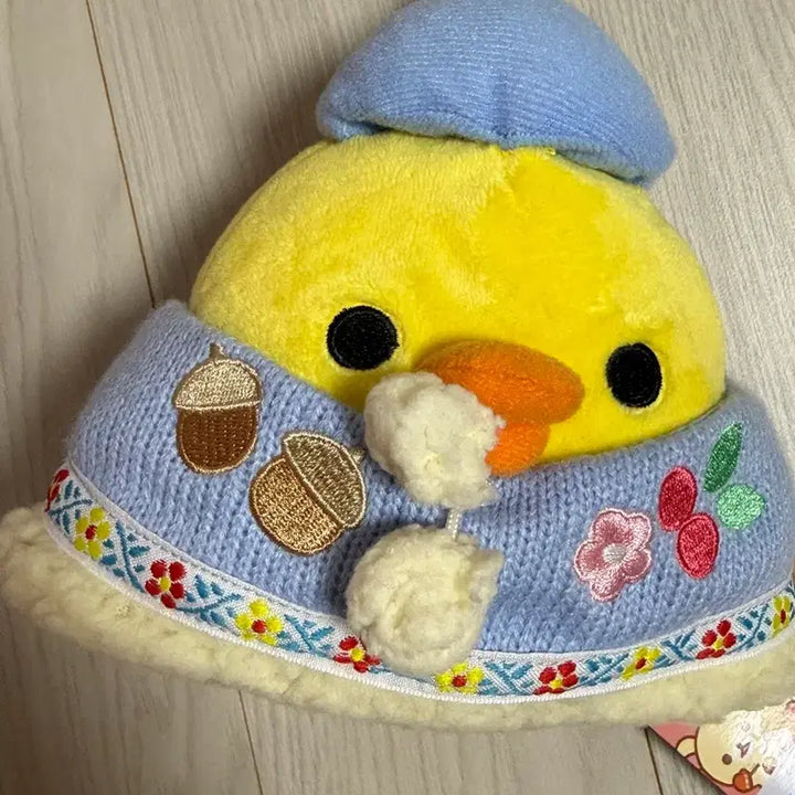 [BUNJANG] Rilakkuma Kiiroitori Chick Winter Poncho Doll / 리락쿠마 키이로토리 병아리 겨울 판초 인형