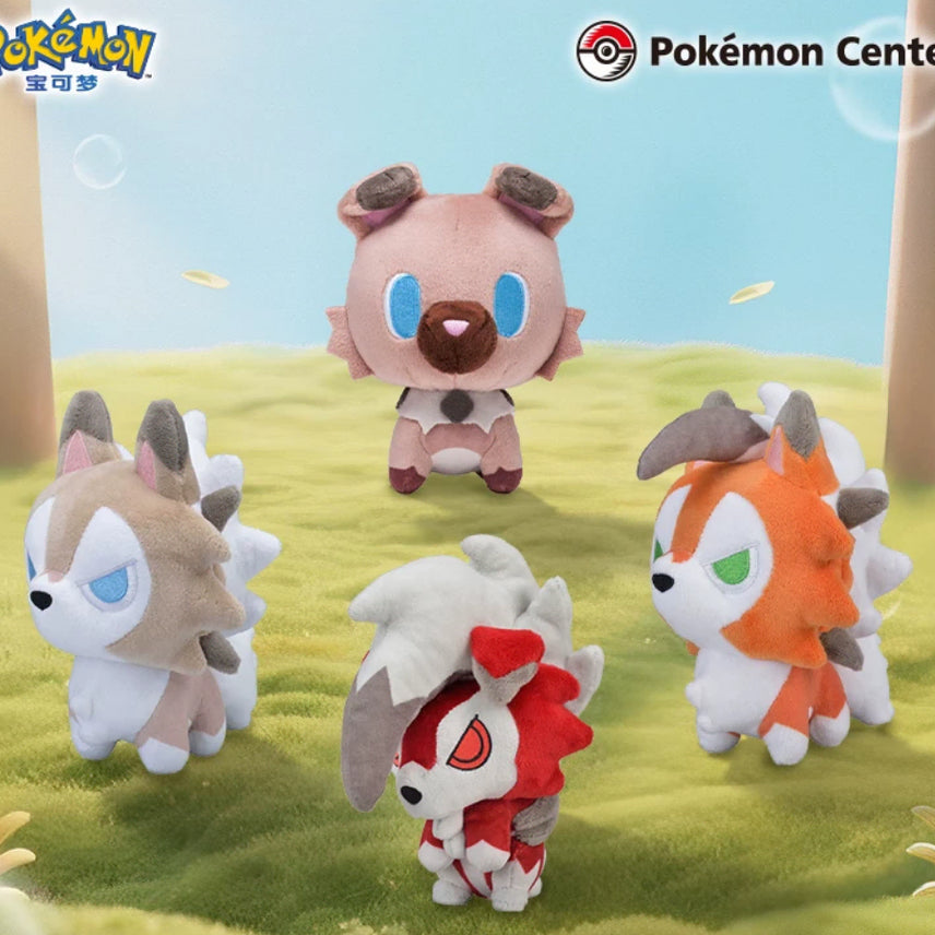 [BUNJANG] Pokemon Center Lycanroc (Midday/Dusk/Midnight) Plush / 포켓몬센터 암멍이돌즈 루가루암 돌즈 (한낮/황혼/한밤) 봉제인형