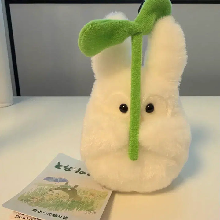 [BUNJANG] Studio Ghibli My Neighbor Totoro Chibi Totoro Leaf Plush / 지브리 정품 소토토로 나뭇잎 봉제인형