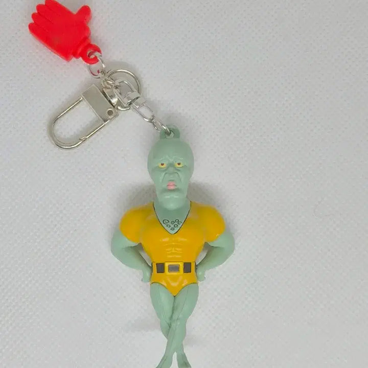 [BUNJANG] SpongeBob SquarePants Muscular Patrick Star &amp; Squidward Tentacles Figure Keychain Set / 스폰지밥 근육빵빵 랜덤 피규어 키링 뚱이, 징징이