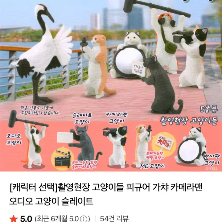[BUNJANG] Filming Set Cat Figure Gacha / 촬영현장 고양이 피규어 가챠 미개봉