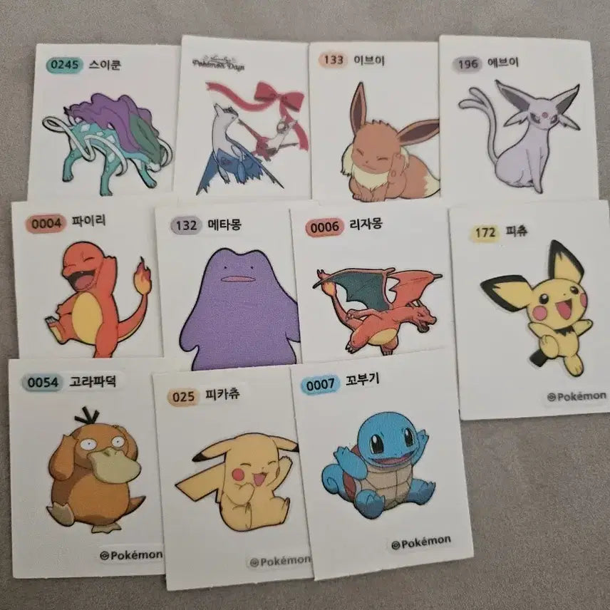 [BUNJANG] Pokemon Stickers Bundle Set / 포켓몬 띠부실 판매(일괄,개별 판매)