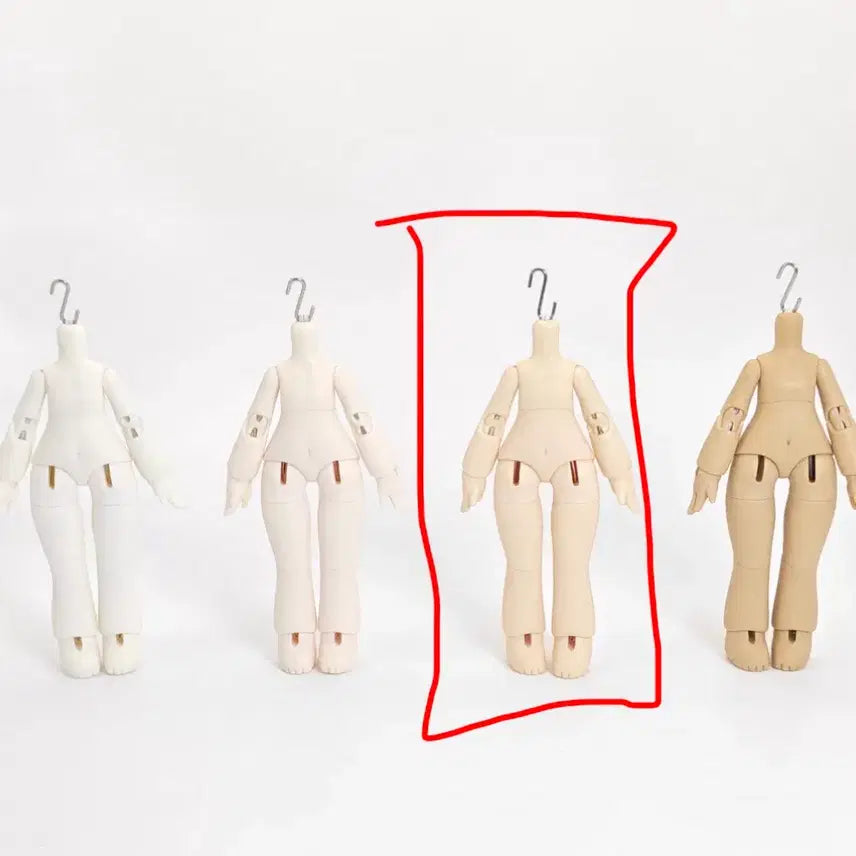 [BUNJANG] 1/12 Scale Ball-Jointed Doll Body - White / BJD 12분 구관 인형 바디