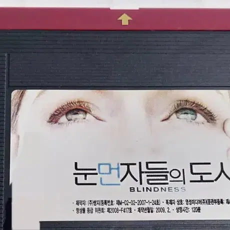 [BUNJANG] Blindness (2008) VHS Tape / 눈먼자들의도시 비디오테이프 팝니다 페르난도 메이렐레스  줄리안무어 마크러팔로 고전