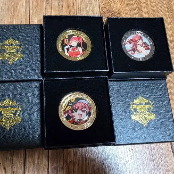 [BUNJANG] Hoshomarine Coin Set (3 Types) / 호쇼마린 굿즈 코인 3종 세트