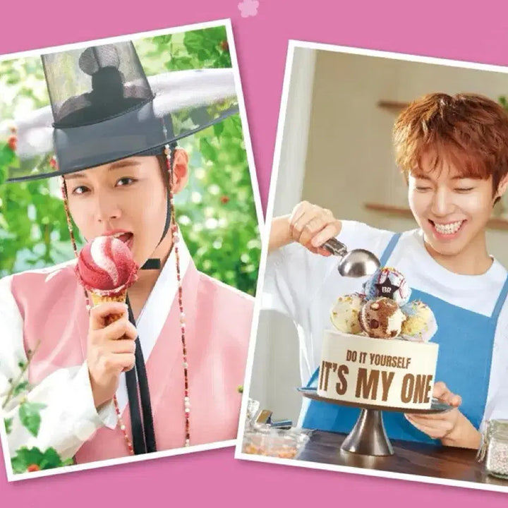 [BUNJANG] Park Ji Hoon Baskin Robbins Poster 2 Types Bundle Set / 박지훈 베라 포스터 2종 일괄