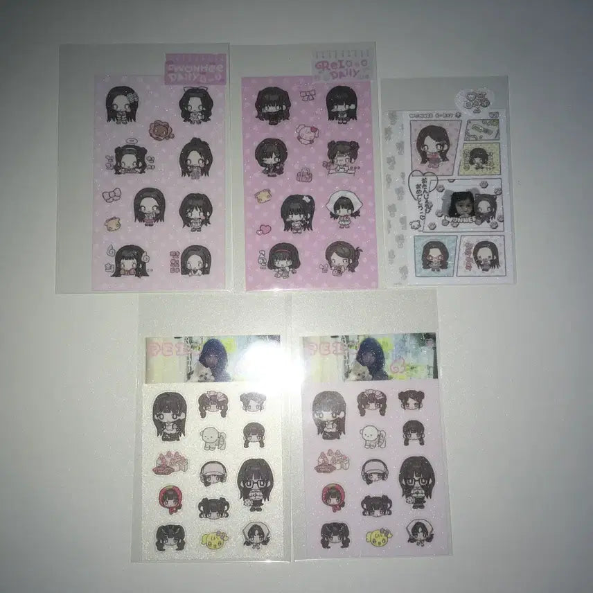 [BUNJANG] Ailee Wonhee, Rei (IVE) Sticker Bundle Set / 이차굿즈 비공굿 디페 이구님 아일릿 스티커 아이브 스티커 원희 레이