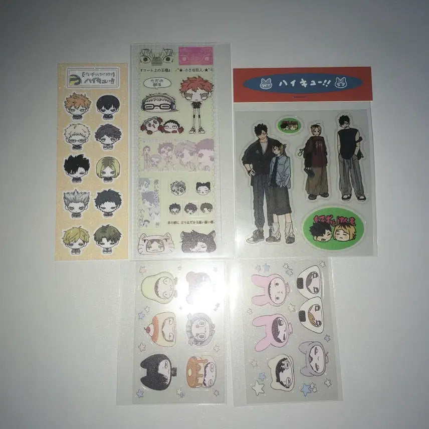 [BUNJANG] Haikyu!! Sticker Set / 이차굿즈 애니스티커 디페 하이큐 스티커 젯젯님 고고마님