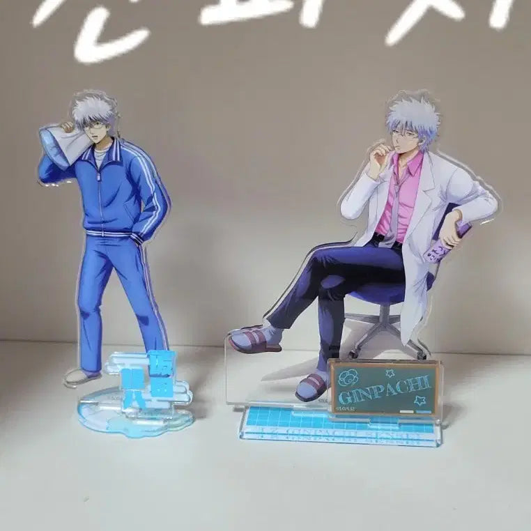 [BUNJANG] Gintama Gintoki Acrylic Stand Set / 긴파치 아크릴 스탠드 2종 일괄 판매