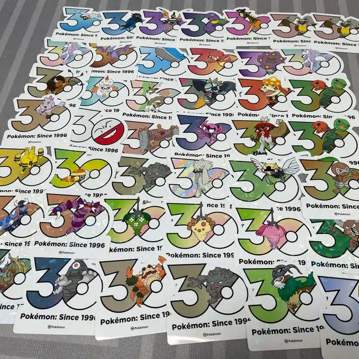 [BUNJANG] Pokemon 30th Anniversary Logo Sticker / 포켓몬 30주년 로고 스티커(30주년 스티커)판매/교환
