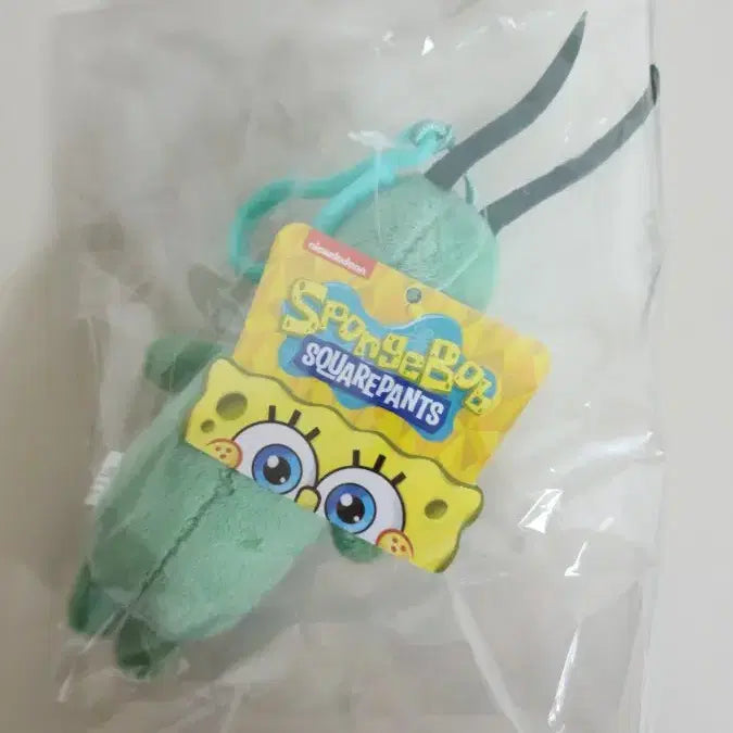 [BUNJANG] SpongeBob SquarePants Plankton Plush Keychain (New) / 정품 스펀지밥 플랑크톤 인형 키링 새상품
